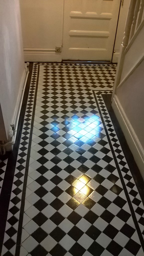 Victorian Tiled Floor After Cleaning in Stoke-on-Trent