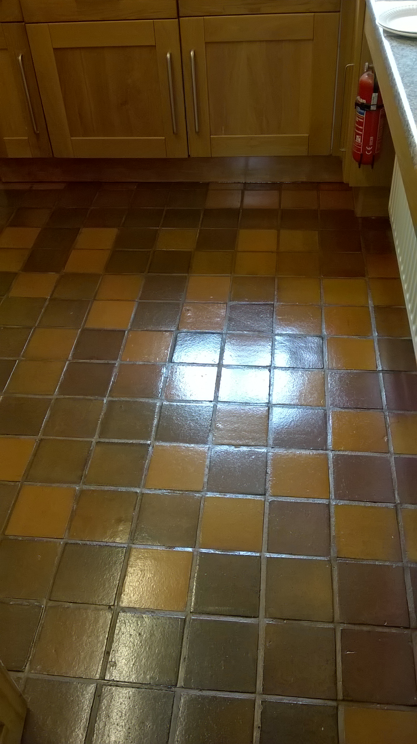 Quarry Tiled Kitchen After Cleaning in Tutbury Burton on Trent