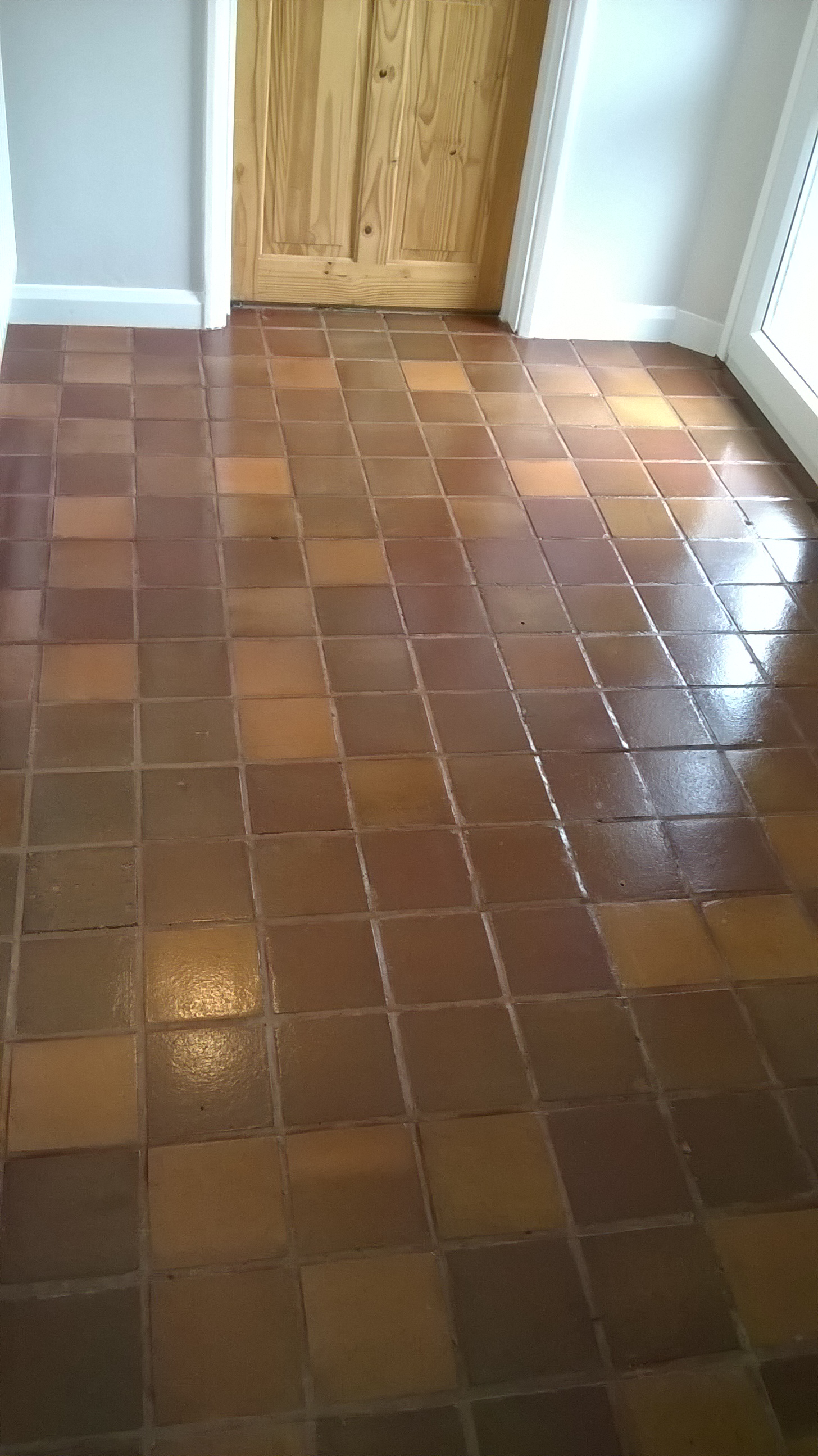 Quarry Tiled Kitchen After Cleaning in Tutbury Burton on Trent