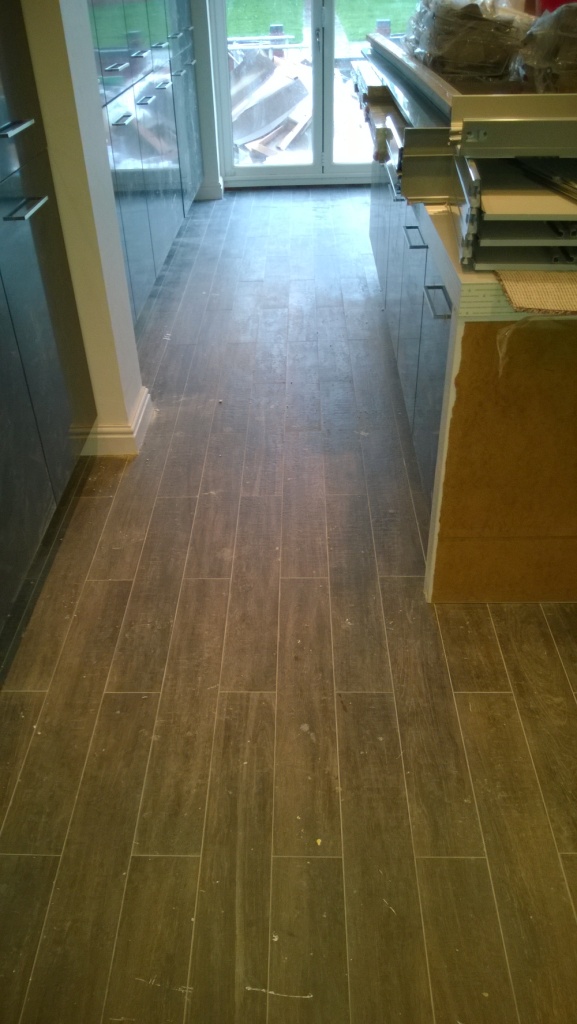 Wood Effect Porcelain Lichfield Before Cleaning