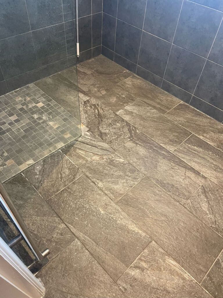 Slate Wet Room Tiles After Cleaning Stafford