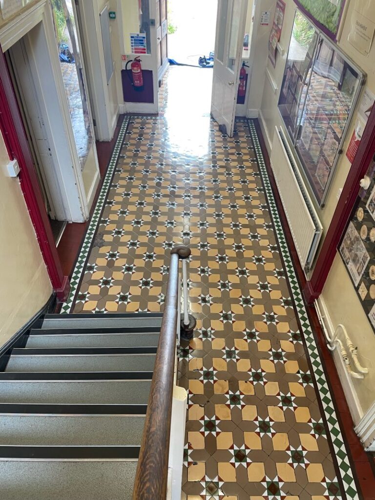 Victorian Hallway Floor After Renovation Lichfield Cathedral School