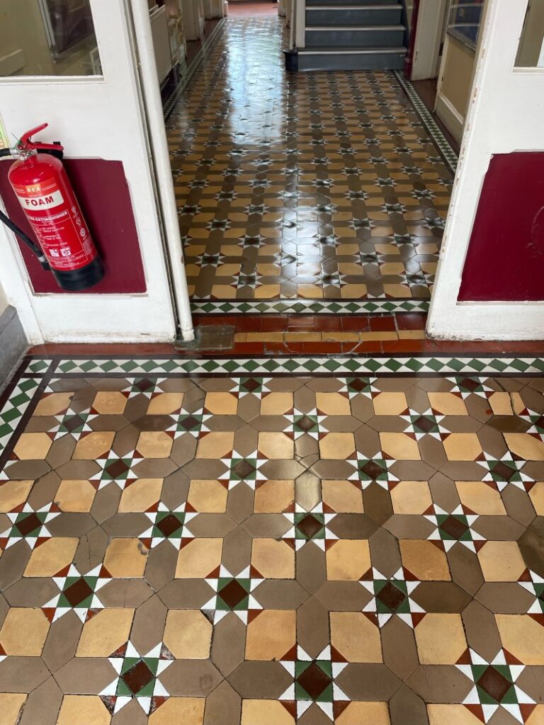 Victorian Hallway Floor After Renovation Lichfield Cathedral School