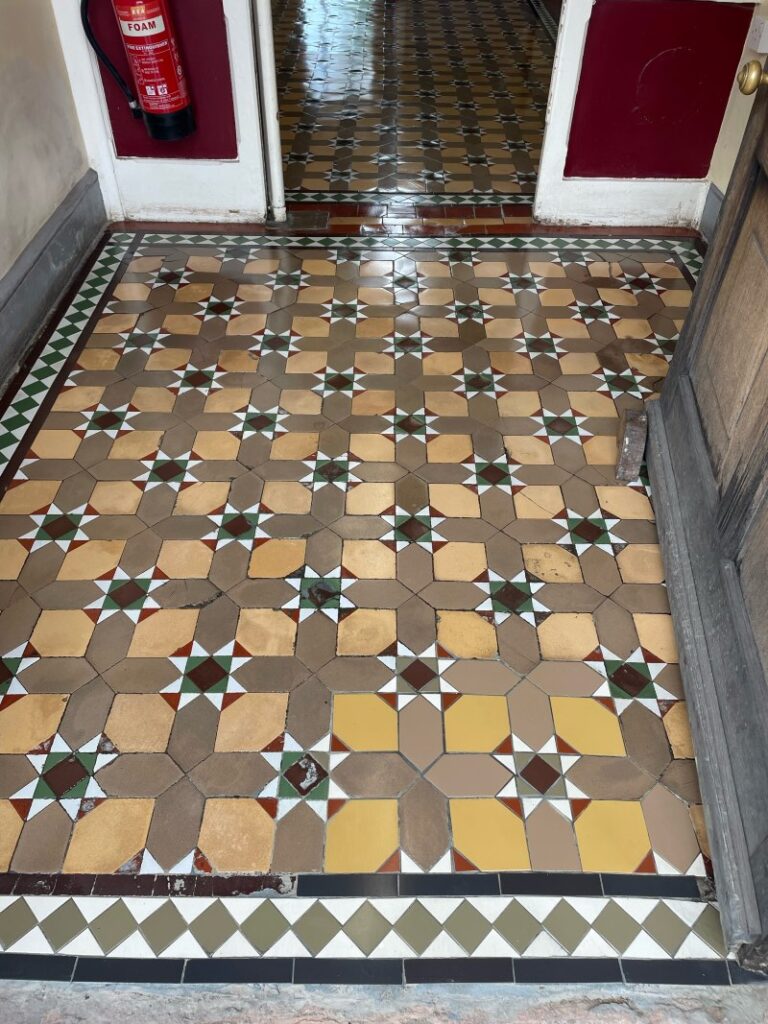 Victorian Hallway Floor After Renovation Lichfield Cathedral School